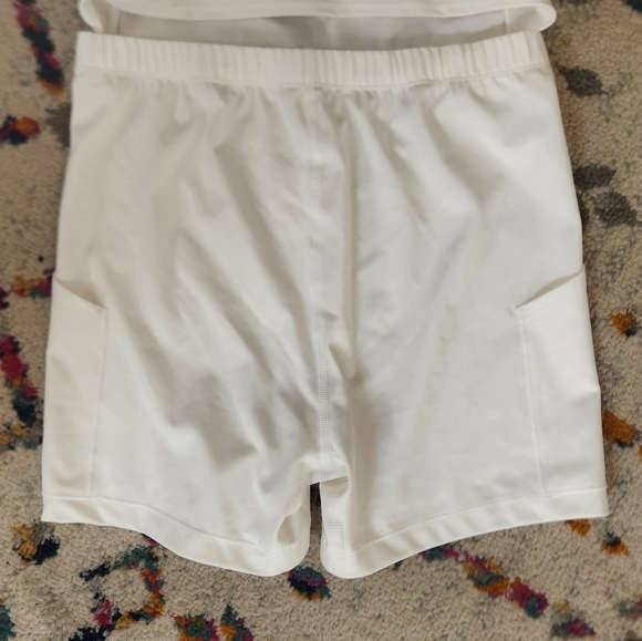 All in Motion White Chemise with Black Trim - Picture 3 of 7